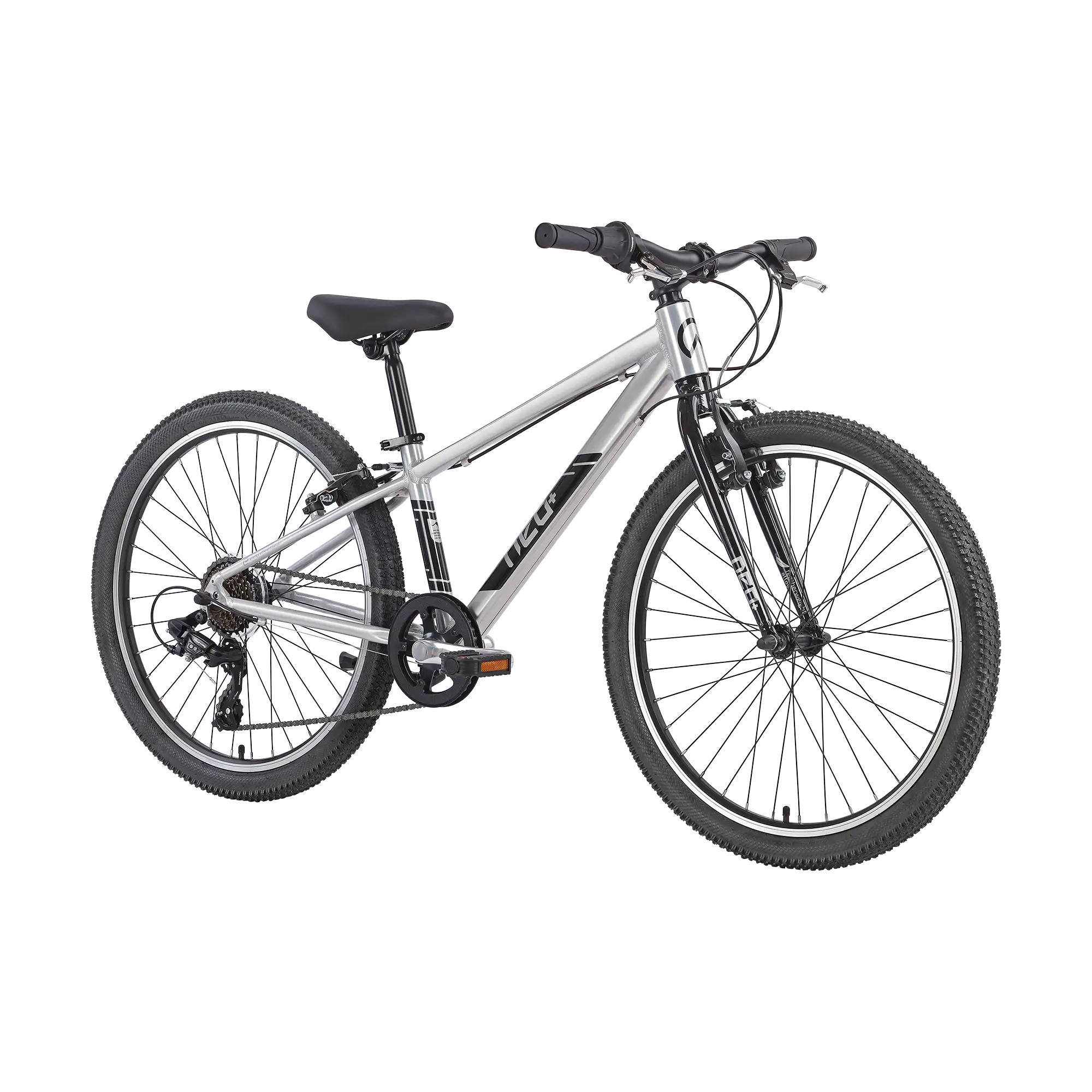Neo+ 24 7 Speed Boys 24" Bike - Brushed Alloy
