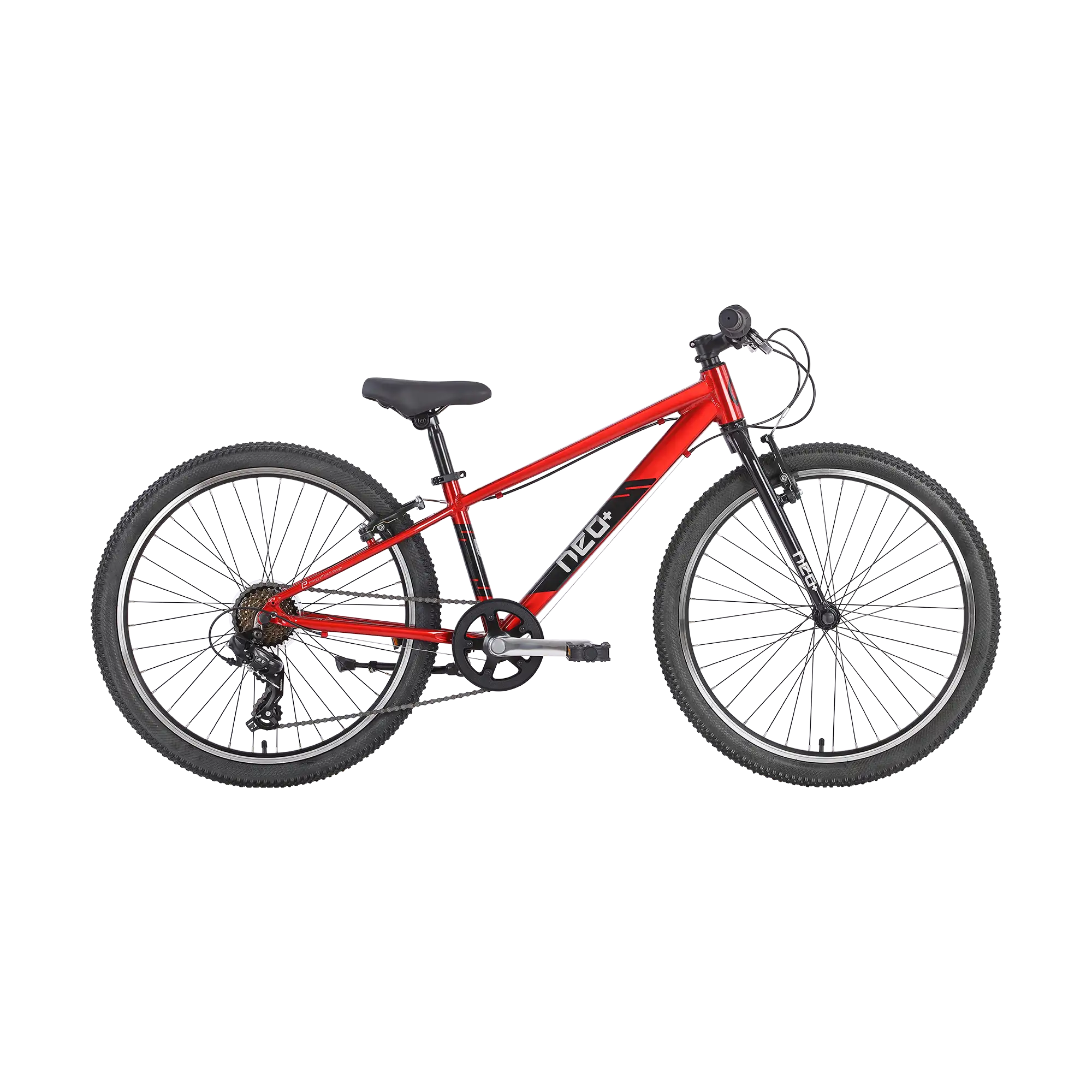 Neo+ 24 7 Speed Boys 24" Bike - Chrome Red