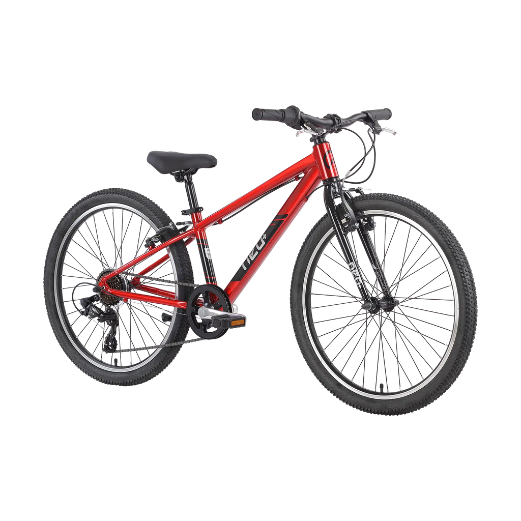 Neo+ 24 7 Speed Boys 24" Bike - Chrome Red