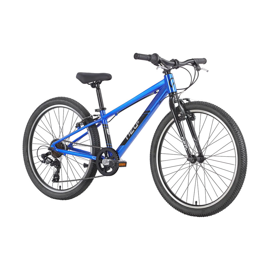 Neo+ 24 7 Speed Boys 24" Bike - Chrome Blue