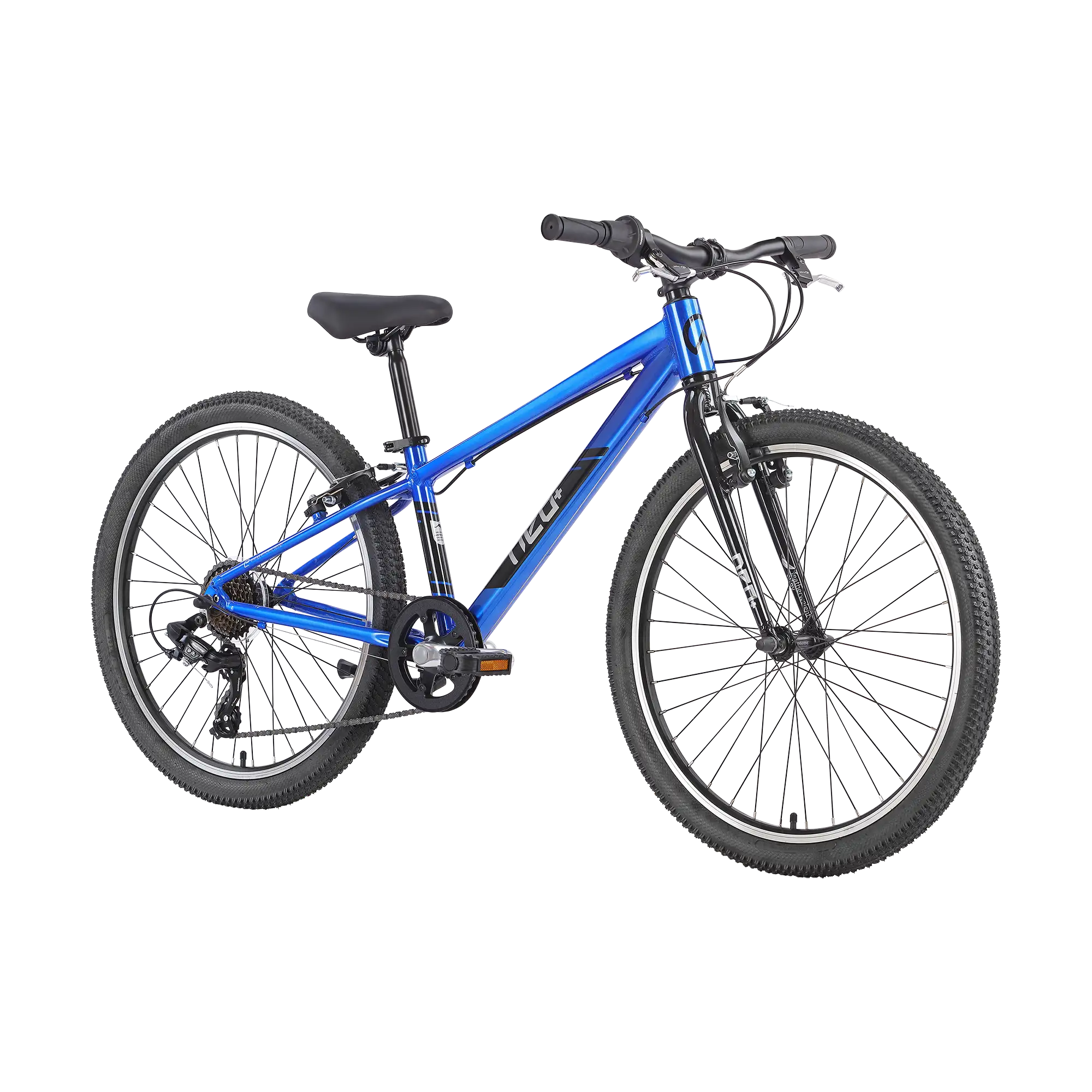 Neo+ 24 7 Speed Boys 24" Bike - Chrome Blue