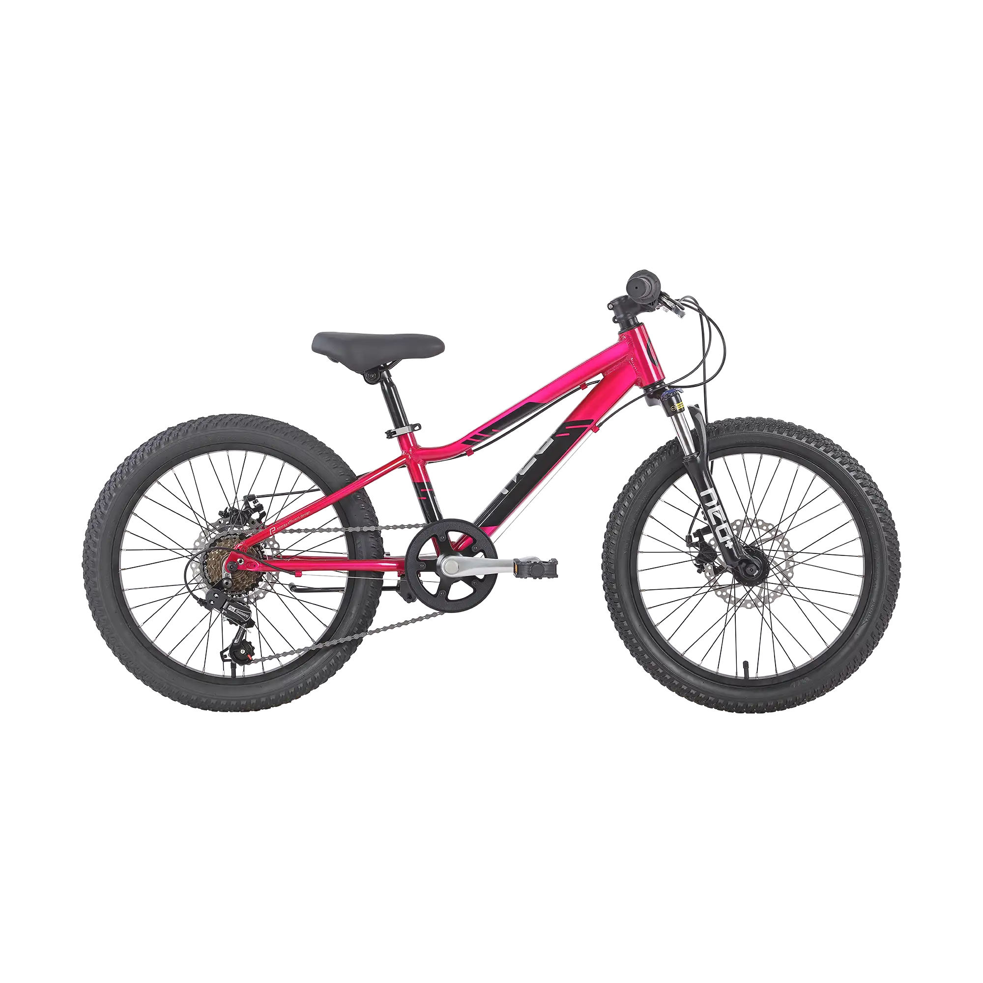 Neo Disc+ Girls 20" Mountain Bike - Chrome Pink