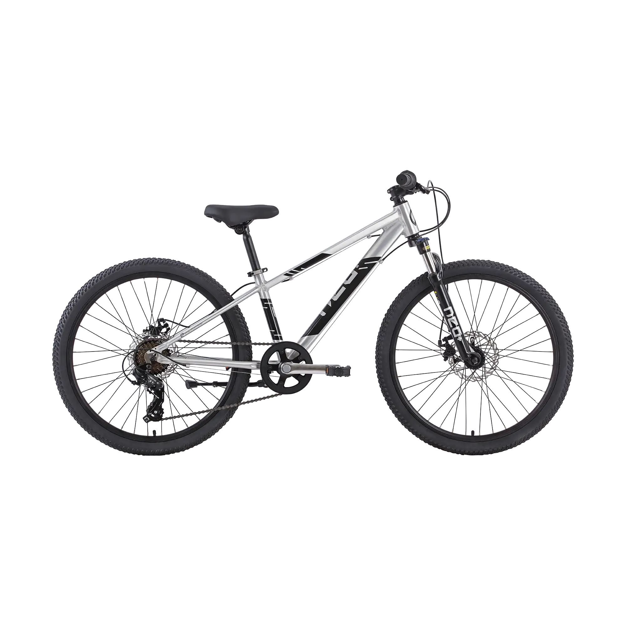Neo Disc+ Boys 24" Mountain Bike - Brushed Alloy