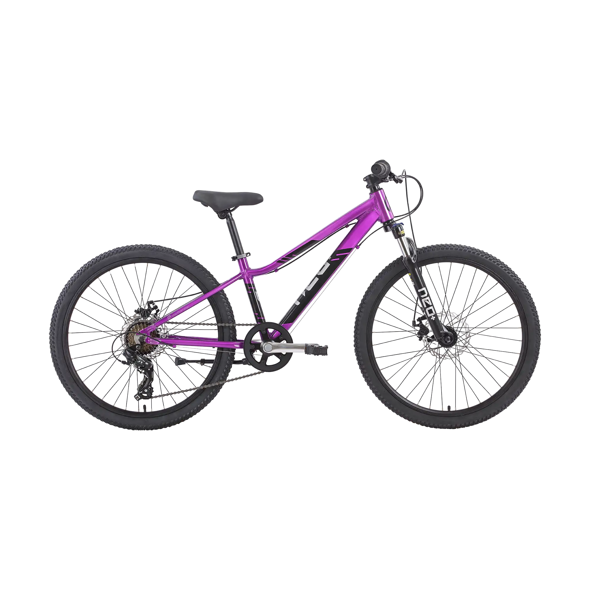 Neo Disc+ Girls 24" Mountain Bike - Chrome Purple