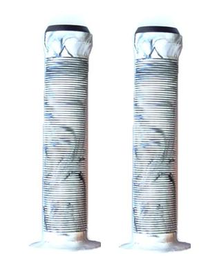 Grips White/Black 2 Color Mix - Kraton Rubber - L147mm