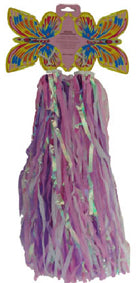 Sparkling Glass Streamers - Purple/Pink/White