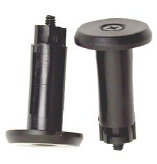 End Plugs - Black Pp - 16mm - 2/Set