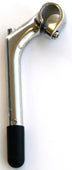 Quill Stem - 60mm Ext - 25 Degree - 180mm Height. - 22.2mm Dia. - 25.4mm BB - Silver