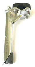 Stem BMX 22.2 Black Clamp - Silver Base & Quill