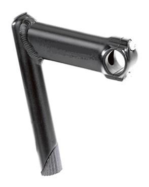 Quill Stem - 90mm Ext - 0 Degree - 160mm Height. - 22.2mm Dia. - 25.4mm BB - Black - 2 Bolt Front Plate