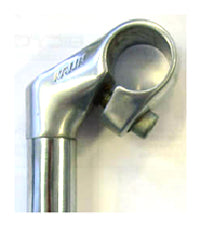 Quill Stem - 40mm Ext - 45 Degree - 220mm Height. - 22.2mm Dia. - 25.4mm BB - Silver