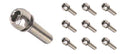 Stem Bolt M6 - 20mm - Allen Key Type - Round Head - Stainless Steel (Bag 10)