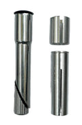 Converter/Adaptor For Quill To Ahead Stem - With Shims Fits - Quill 22.2 & 25.4/Stem 1" & 1/18" Silver