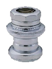 Headset 22.2mm Silver - Steel - Threaded - Ball Retainer Bearings