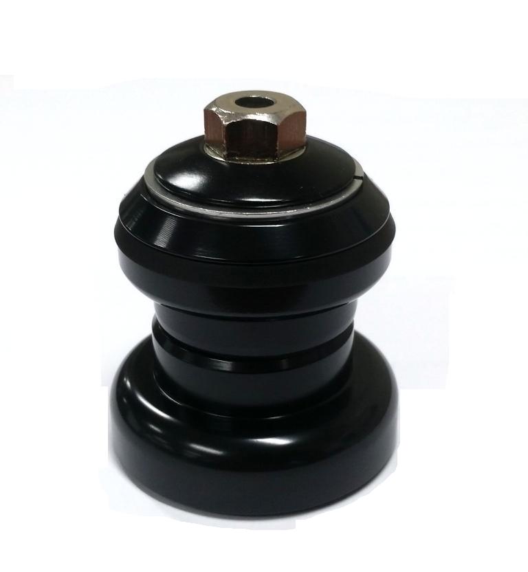 Neco Headset 1 1/8" - Black - Threadless - "Pig Style" Heavy Duty