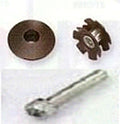 Star Nut - 1" W/Alloy Black Cap