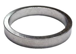 1 1/8" Alloy Spacer - 2mm - Silver