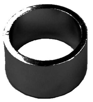 1 1/8" Alloy Headset Spacer - 20mm - Black