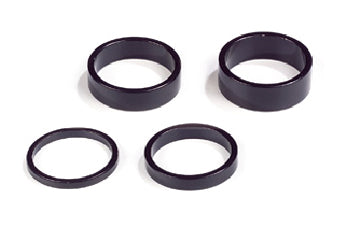 Spacer Set - Black Alloy - 1 1/8 - 2 - 5 - 8 & 10mm