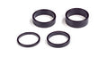 Spacer Set - Black - 1' Alloy - Size 2 - 5 - 8 - & 10mm Each 1 Set