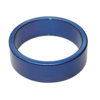 1 1/8" Alloy Headset Spacer - 10mm - Blue