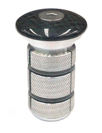 Threadless Tension Adjuster 1 1/8 - For ID 22 - 25.4mm - H 32mm - Carbon Top Cap