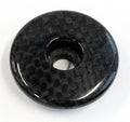 Spare Top Cap Carbon Fibre For 1 1/8" Black - W/O Logo