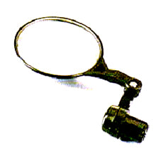 Mirror Convex - Bar End - 75mm Black (Hang Sell Packaging)