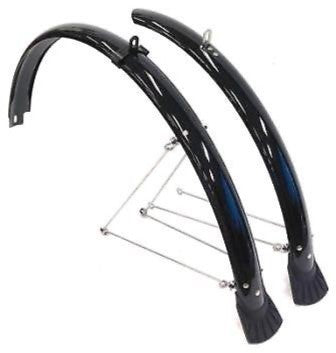 Mudguard Set For 24" Bikes - Front/Rear - Black (Mounting Bolts Not Included)