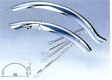 Hi-Rise 20" Mudguard Set - Front/Rear - Chrome