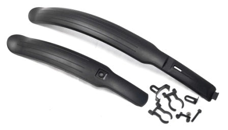 Clip On Plastic Mudguard Set - 24" - 26" - Front/Rear
