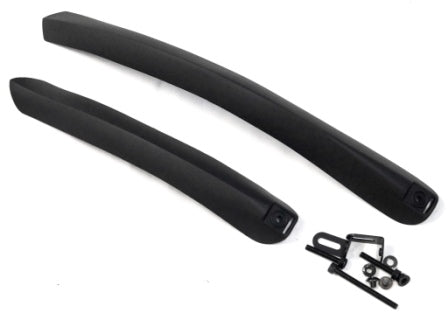 Clip On Plastic Mudguard Set - 27" - 700C - Front/Rear