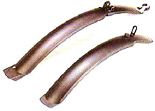 Mudguard Set - 24" - 26" V-Brake Bikes - Black
