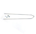 Steel Stay for M/Guard - Chrome - 400mm