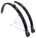 50mm Wide Mudguard Set 26" - Front/Rear - Black