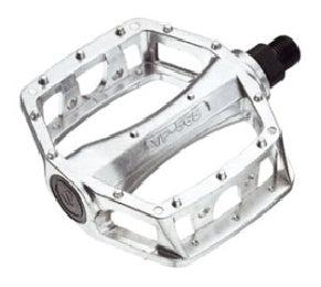 Pedals - Large Platform - Alloy - BMX 1/2" Silver