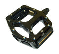 Pedals 9/16" BMX Platform - Black - Alloy - Cr-Mo Axle - Screw In Pins