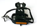 Pedals 9/16" MTB - PP Body - Black - Toe Clip & Strap