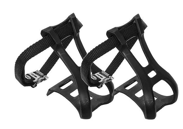 Toe Clips - With Straps - MTB - Medium (Sold In Pairs)