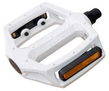 Wellgo Pedals 9/16" BMX - Large Platform - Alloy Body - White