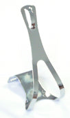 Toe Clip For Single Strap - Large - Steel Cp Finish - (Sold In Pairs)