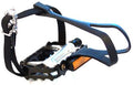 Pedals 9/16" Sealed Bearings - Alloy - Silver/Black - Toe Clip/Strap