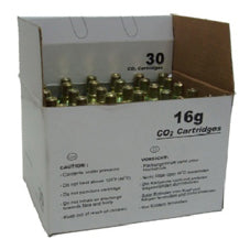 Co2 Cartridge 16G Threaded - Box of 30