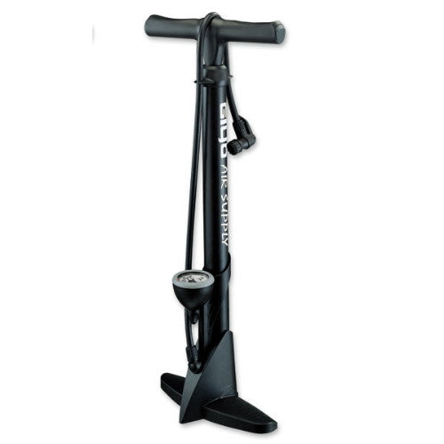 Giyo Floor Pump - Plastic with Gauge & Clever Valve - 160PSI