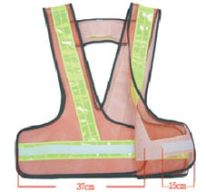 Safety Vest Universal X Type - Extra Velcro Across Front To Fit All Sizes
