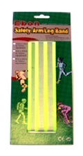 Trouser Band Velcro With Reflective Tape - Fluro - Yellow