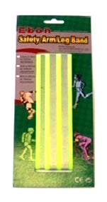 Trouser Band Velcro With Reflective Tape - Fluro - Yellow