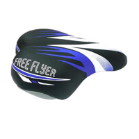 Saddle Junior - 180mm X 145mm - With Clamp - Black/Blue