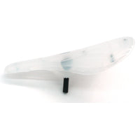 Saddle BMX Pivotal - With Hollow Bolt - Plastic - Without Padding - Semi Clear
