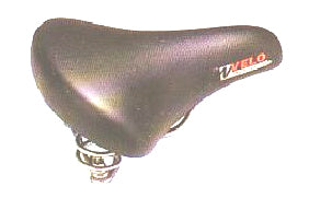 End Zone Mens MTB Comfort Saddle- Gel Top with Websprings And Coils - Black